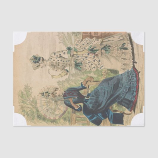 ツーウエレガントビクトリアンマンティッシュペーパー 薄葉紙 (正面)