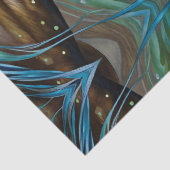 ツーウマティール（緑がかった色）ブルーグリーンブラウン 薄葉紙 (詳細)