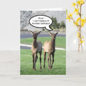 ツーエルクバルフズハッピーバースデー カード (黄色い花)