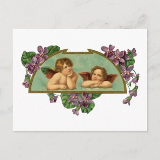 ツーエンジェル絵画ズヴィンテージ ポストカード (正面)