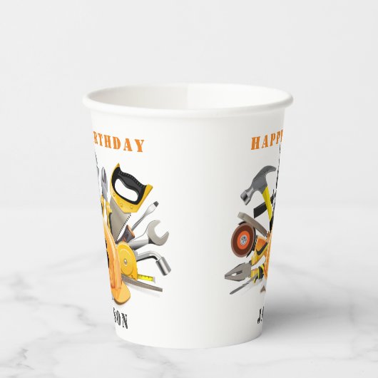 ツーカスタマイズルズリトルハンディマン誕生日 紙コップ (左)