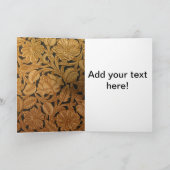 ツーカスタムル付きの革イメージグリーティングカード カード (内部)