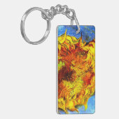 ツーカットヒマワラートバンゴッホ キーホルダー (正面左)