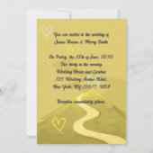 ツーカーズハウズヒルロードハート結婚ズ 招待状 (裏面)