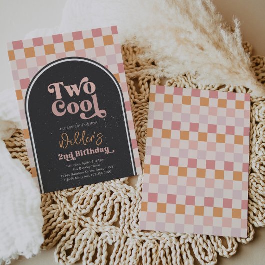 ツーガールクールズスケーター招待状 |女クールの子 招待状