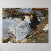 ツーガールズ魚釣り、サージェント1918 ポスター (正面)