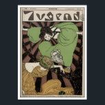 ツーガールズ – アールヌーボー ポスター<br><div class="desc">この稀有で素晴らしいイメージは、ドイツのアールヌーボー運動を立ち上げた有名なドイツの週刊誌Jugend Magazineの1896年号16号のカバーアートである「Jugendstil」(ユーススタイル)を意味する。 この雑誌は1896年にミュンヘンで最も影響力のある思想家の一人であるジャーナリストのジョージ・ヒースによって19世紀の初めに始まった。アールヌーボー時代の人気がある鍵作家を中心に広く紹介された。この画像は、1つの木の枝に立っている2人の女の子を示している。アーティストはJ.R.ウィッツェル。イラストレーションの下には、「ミュンヘン・ウィークリー図解入りの、写真付きの・アート・アンド・ライフ」という意味の「ミュンヘン・ウィークリー・マガジン」という言葉がある。 この画像は、ポスターまたはキャンバス印刷として利用可能である。フレーミングも利用可能。</div>