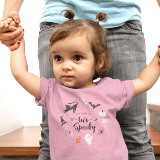 ツーガール不気味バースデーパーティー トドラーTシャツ