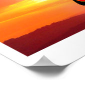 ツーキャッツアットサンセットアートプリント ポスター (角)