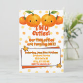 ツーキューティーズ双子のクレメンタイン誕生日 招待状 (スタンド正面)