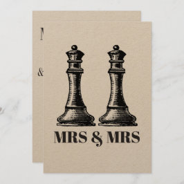 ツークイーンズレズ結婚ビアン 招待状