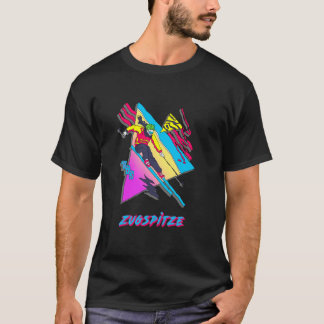 ツークシュピッツェ レトロ スキー スキーヤー スキー デザイン 霊感 Tシャツ