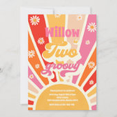 ツーグルービーヒッピー第2誕生日サンシャインデイジー 招待状 (正面)