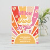 ツーグルービーヒッピー第2誕生日サンシャインデイジー 招待状 (スタンド正面)