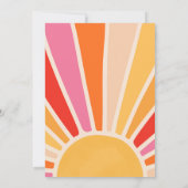 ツーグルービーヒッピー第2誕生日サンシャインデイジー 招待状 (裏面)