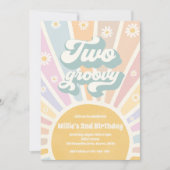 ツーグルービーボホサンシャインデイジー第2誕生日パーティー 招待状 (正面)