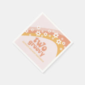 ツーグルービーレトロデイジーボホレインボーナプキンズ スタンダードカクテルナプキン (角)