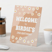 ツーグルービー2歳の誕生日パーティーボホデイジーようこそ 台座サイン (インサイチュ)