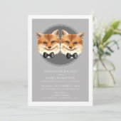 ツーグルームズキツネをテーマにしたゲイ結婚ズ 案内状 (スタンド正面)