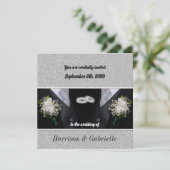 ツーグルームズブラックタックスゲイ結婚ズ 招待状 (スタンド正面)