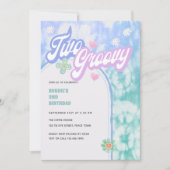 ツーグルーヴィパステル絞り染め2nd誕生日パーティー 招待状 (正面)