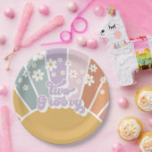 ツーグルーヴィレトロサンシャインレインボーデイジー ペーパープレート (パーティー)