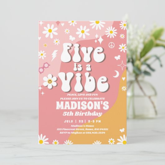 ツーグルーヴィー5th誕生日レインボーピースラブパーティー 招待状 (スタンド正面)