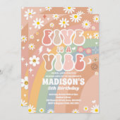 ツーグルーヴィー5th誕生日レインボーピースラブパーティー 招待状 (正面/裏面)