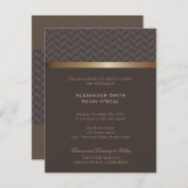 ツーグロームス結婚ゲイのIC招待状 招待状 (正面/裏面)