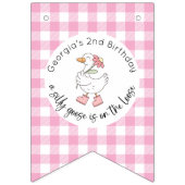 ツーグースピ間抜けンク誕生日バナー バンティングフラッグ (第1の旗)