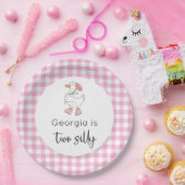 ツーグースピ間抜けンク誕生日 ペーパープレート (パーティー)