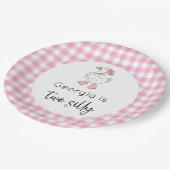 ツーグースピ間抜けンク誕生日 ペーパープレート (アングル)