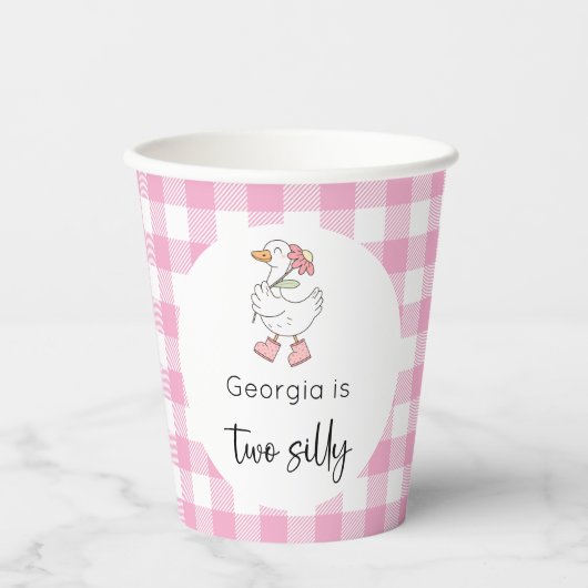 ツーグースピ間抜けンク誕生日 紙コップ (正面)