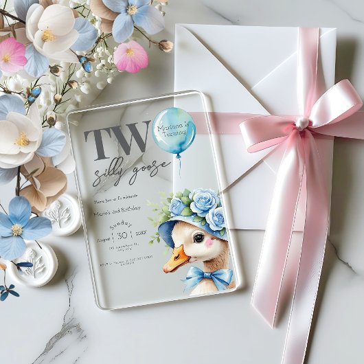 ツーグース間抜けボーイ2nd誕生日招待状 アクリル招待状