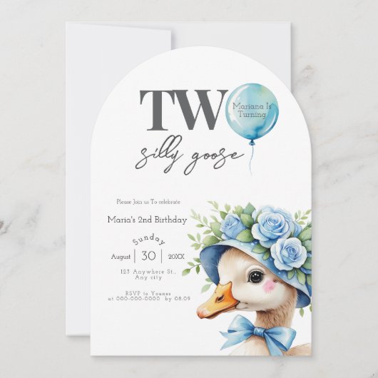 ツーグース間抜けボーイ2nd誕生日招待状 招待状 (正面)