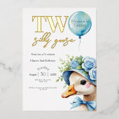 ツーグース間抜けボーイ2nd誕生日招待状 箔招待状 (正面)