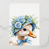 ツーグース間抜けボーイ2nd誕生日招待状 箔招待状 (裏面)