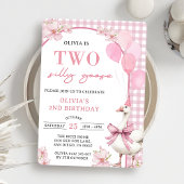 ツーグース間抜け2回目の誕生日パーティの招待状 招待状