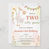 ツーグース間抜け2回目の誕生日パーティの招待状 招待状 (正面)