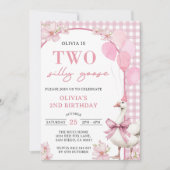 ツーグース間抜け2回目の誕生日パーティの招待状 招待状 (正面)
