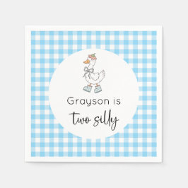 ツーグ間抜けースブルー誕生日 スタンダードカクテルナプキン