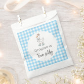 ツーグ間抜けースブルー誕生日 フェイバーバッグ (クリップ留めされた状態)