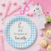 ツーグ間抜けースブルー誕生日 ペーパープレート (パーティー)