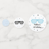 ツーサングラスクールボーイ誕生日 コンフェッティ (裏面)