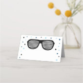 ツーサングラスクールボーイ誕生日 プレイスカード (正面)