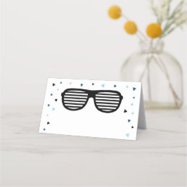 ツーサングラスクールボーイ誕生日 プレイスカード