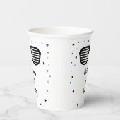 ツーサングラスクールボーイ誕生日 紙コップ (右)