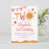 ツーサンシャイン 2歳の誕生日 招待状 (スタンド正面)