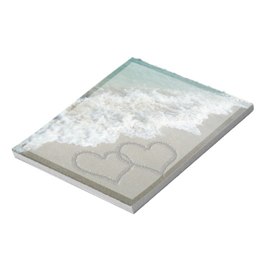 ツーサンドハートオンビーチ ノートパッド (回転)