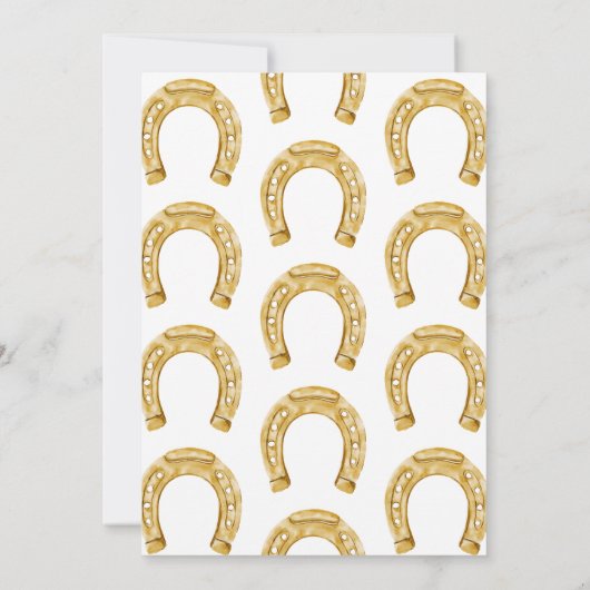 ツーザウエストウェスタンロデオカウボーイ誕生日インビタ 招待状 (裏面)